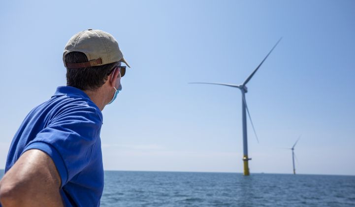 Virginia Gov. Ralph Northam visiting Dominion Energy's Coastal Virginia offshore pilot. (Dominion)