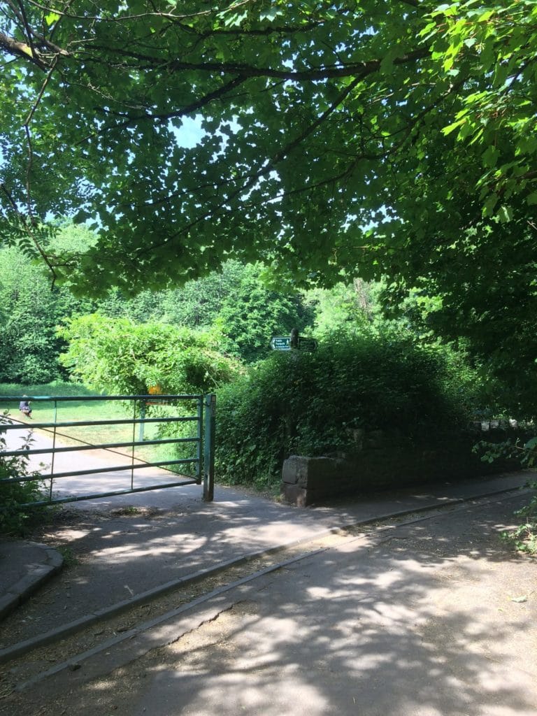 gated entrance to park