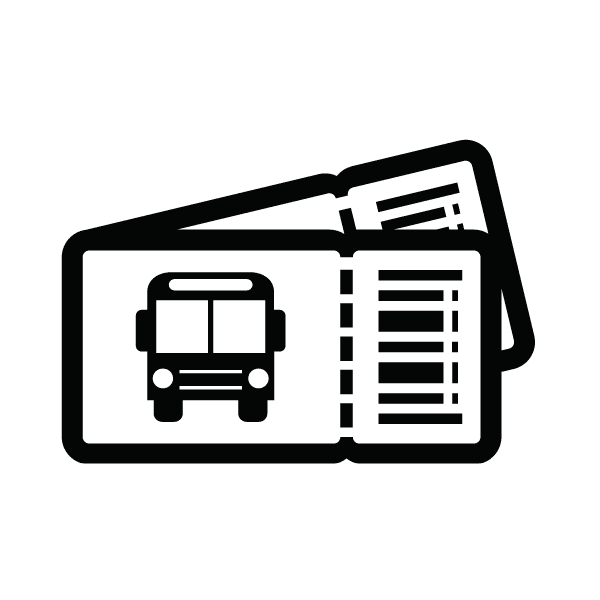 Bus ticket icon